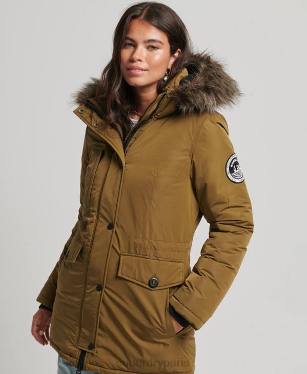 Superdry femmes parka ashley everest D64Z5516 vêtements vert