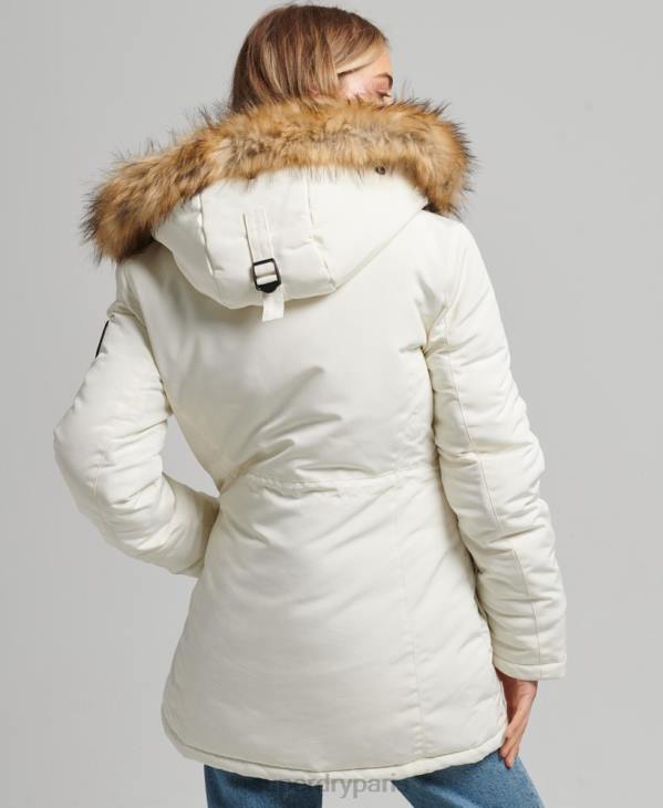 Superdry femmes parka everest D64Z3604 vêtements blanc
