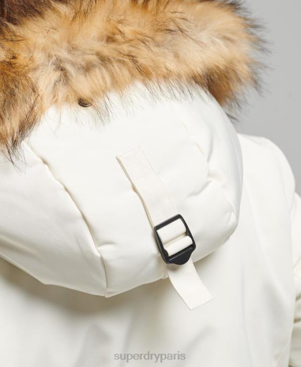 Superdry femmes parka everest D64Z3604 vêtements blanc