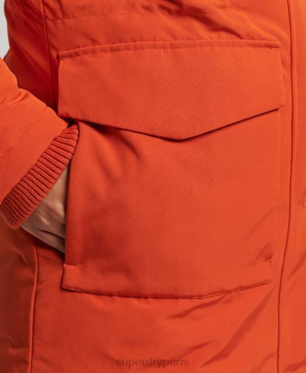 Superdry femmes parka everest D64Z3684 vêtements orange