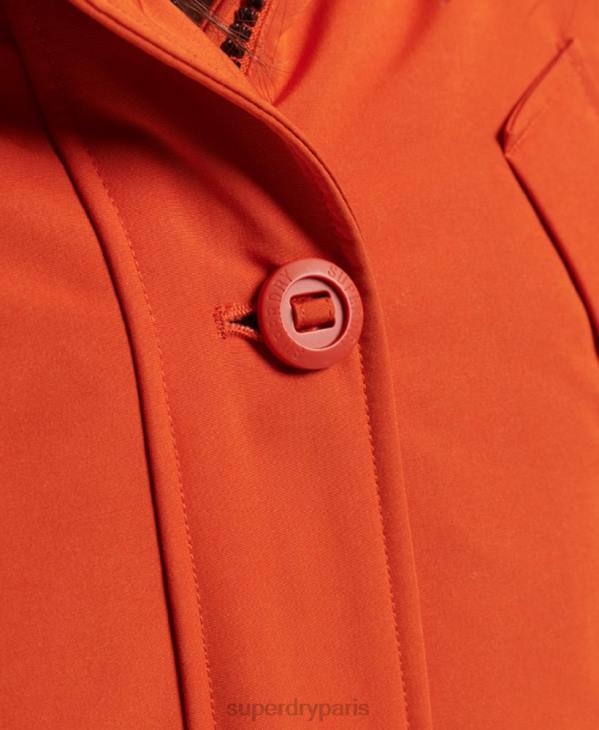Superdry femmes parka everest D64Z3684 vêtements orange