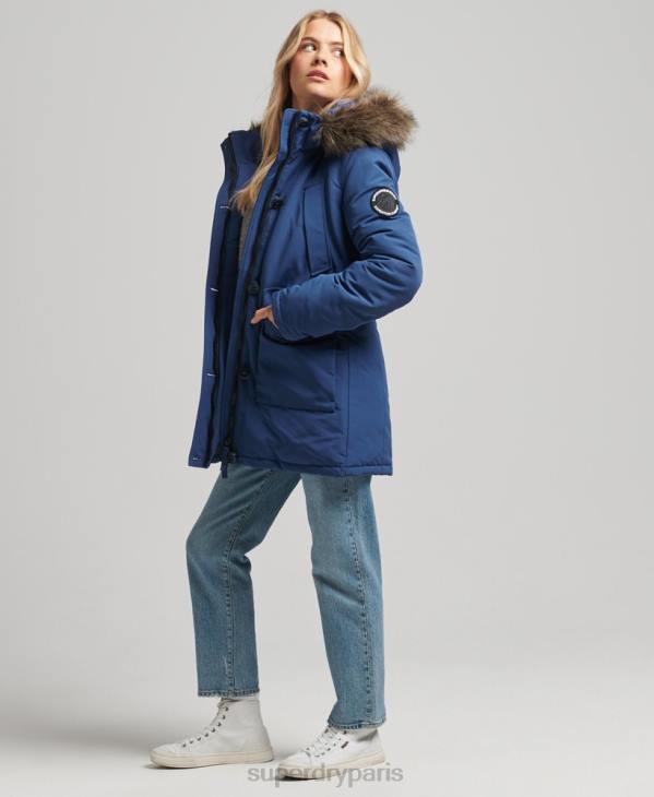 Superdry femmes parka everest D64Z3685 vêtements marine