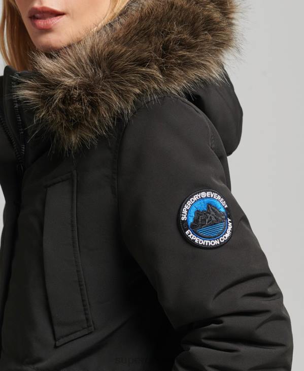 Superdry femmes parka everest D64Z3780 vêtements gris foncé
