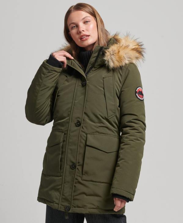 Superdry femmes parka everest D64Z3781 vêtements vert