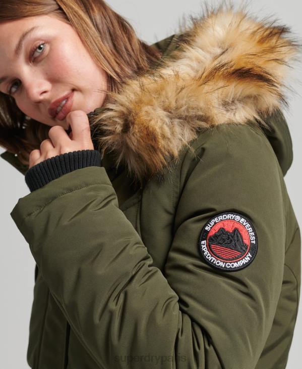 Superdry femmes parka everest D64Z3781 vêtements vert