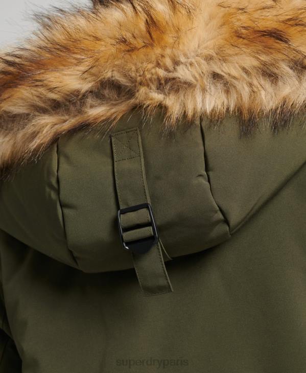 Superdry femmes parka everest D64Z3781 vêtements vert