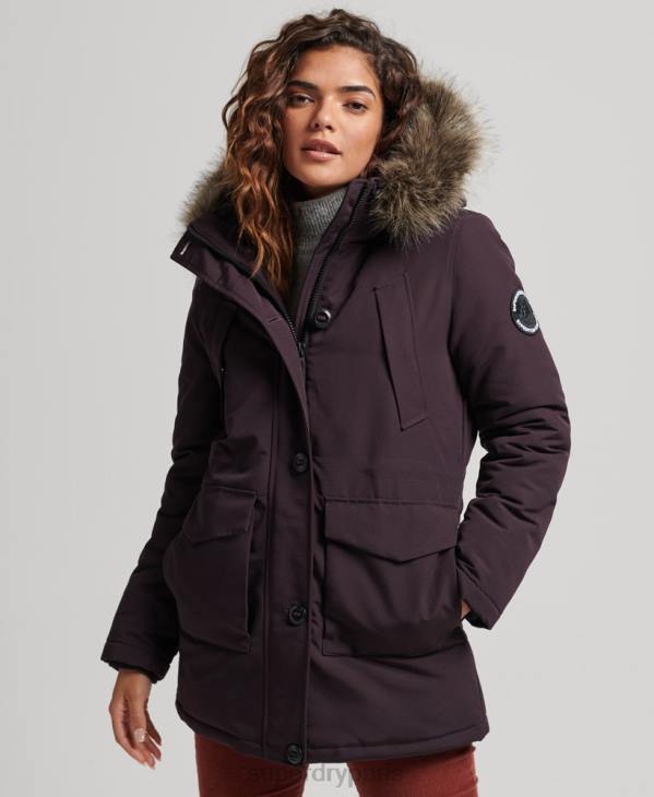 Superdry femmes parka everest D64Z3786 vêtements violet
