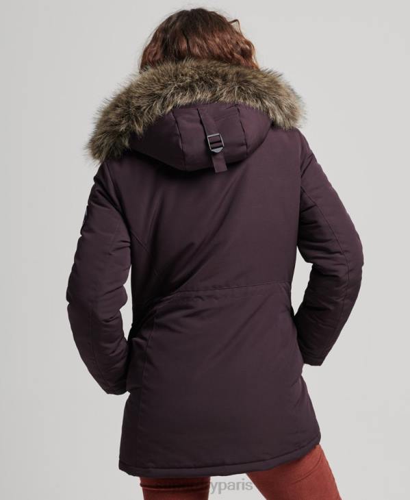 Superdry femmes parka everest D64Z3786 vêtements violet