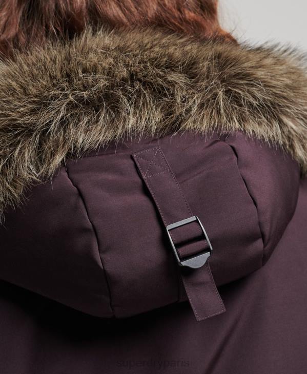 Superdry femmes parka everest D64Z3786 vêtements violet