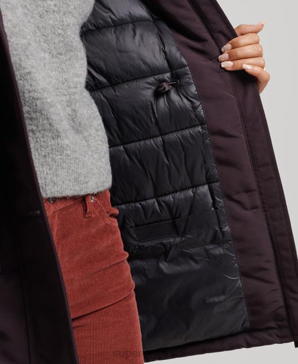 Superdry femmes parka everest D64Z3786 vêtements violet