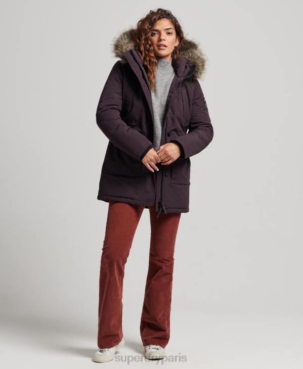 Superdry femmes parka everest D64Z3786 vêtements violet