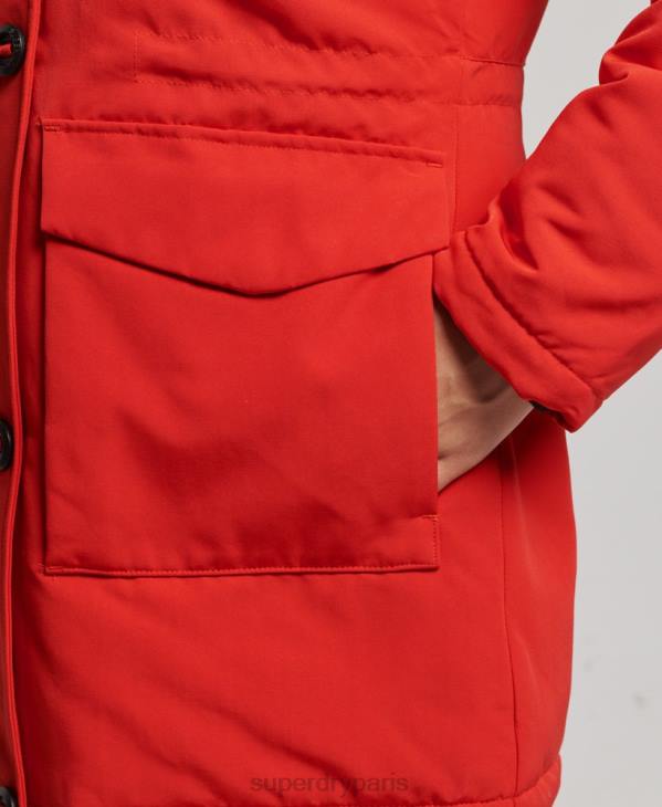 Superdry femmes parka everest D64Z3808 vêtements rouge