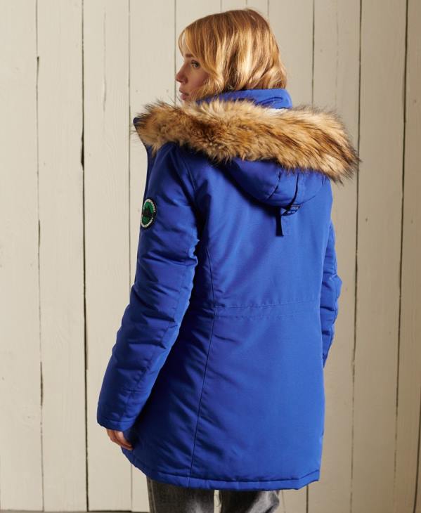 Superdry femmes parka everest D64Z5701 vêtements bleu