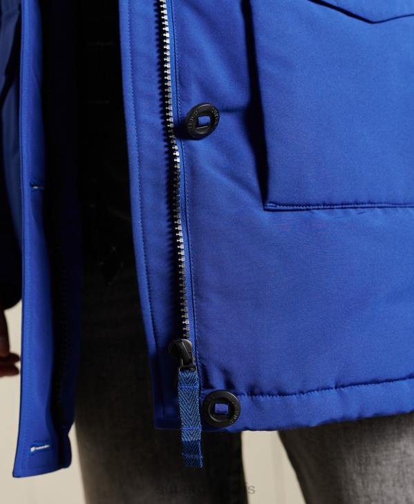Superdry femmes parka everest D64Z5701 vêtements bleu