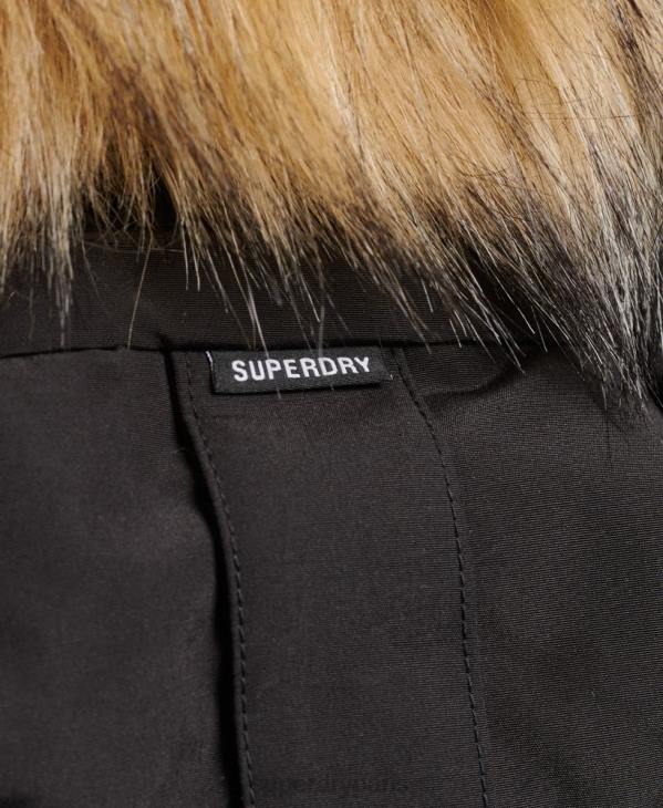 Superdry femmes parka xpd everest D64Z3740 vêtements noir