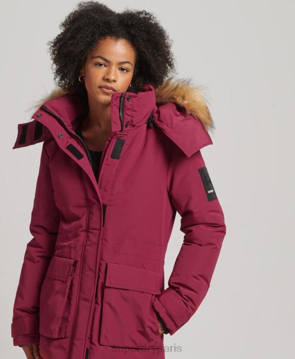 Superdry femmes parka xpd everest D64Z5445 vêtements rose