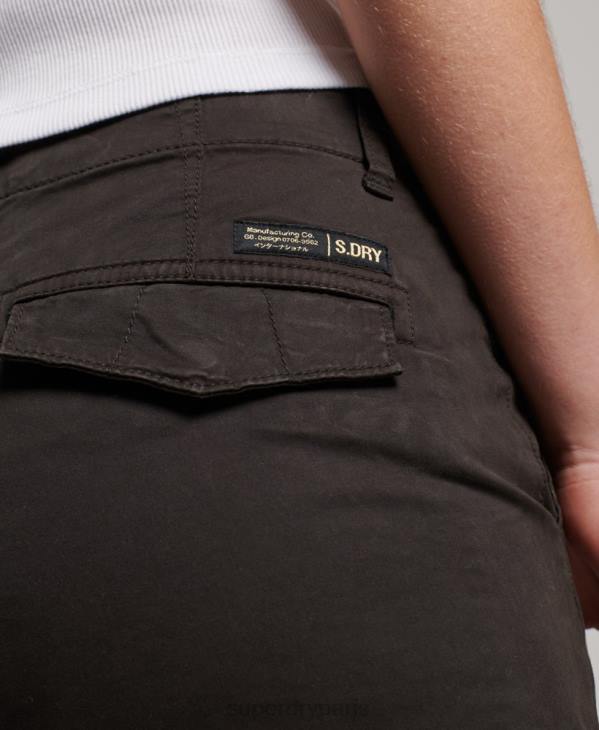 Superdry femmes pantalon cargo slim en coton bio D64Z2581 vêtements noir