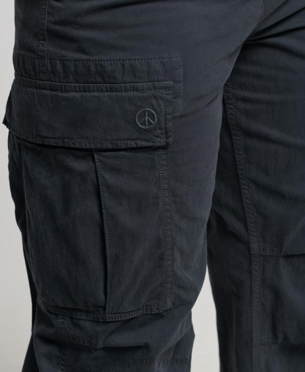 Superdry femmes pantalon cargo taille basse vintage D64Z2273 vêtements marine