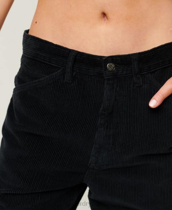 Superdry femmes pantalon de charpentier en velours côtelé D64Z2594 vêtements marine