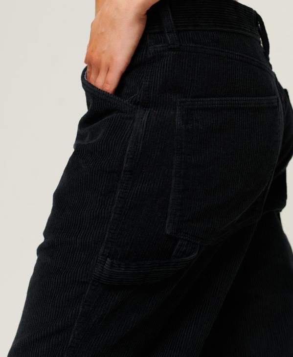 Superdry femmes pantalon de charpentier en velours côtelé D64Z2594 vêtements marine