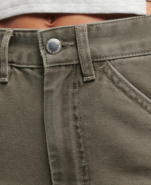 Superdry femmes pantalon de charpentier à jambe large D64Z2583 vêtements kaki