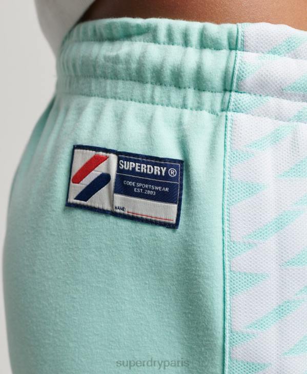Superdry femmes pantalon de jogging à bande logo code s D64Z3928 vêtements bleu