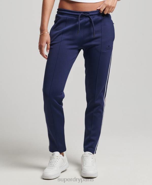 Superdry femmes pantalon de jogging en maille D64Z2576 vêtements marine