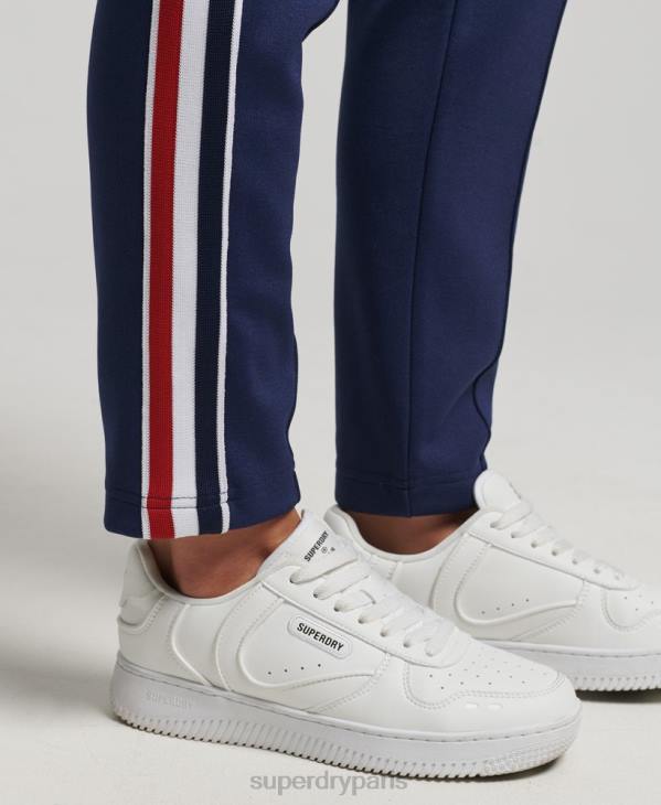 Superdry femmes pantalon de jogging en maille D64Z2576 vêtements marine