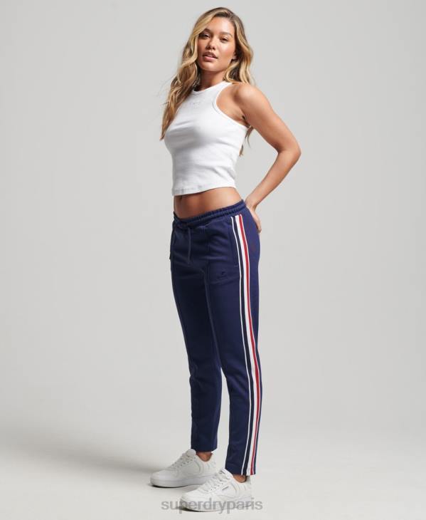 Superdry femmes pantalon de jogging en maille D64Z2576 vêtements marine