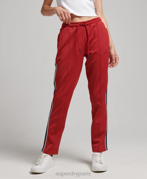 Superdry femmes pantalon de jogging en maille D64Z2579 vêtements rouge