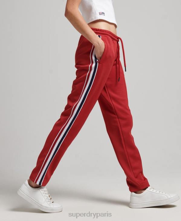Superdry femmes pantalon de jogging en maille D64Z2579 vêtements rouge