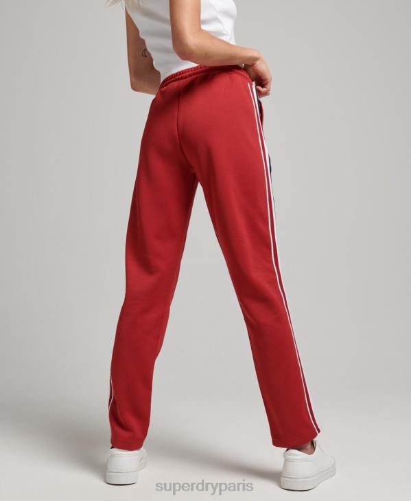 Superdry femmes pantalon de jogging en maille D64Z2579 vêtements rouge