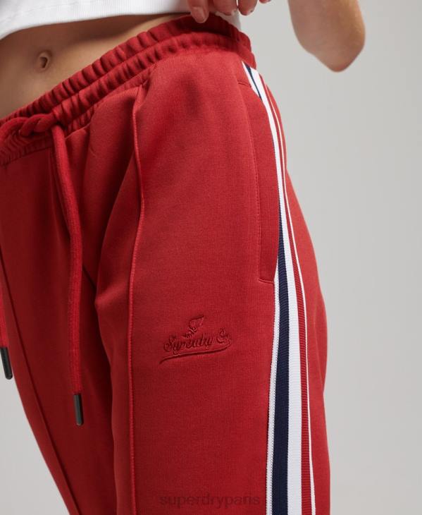 Superdry femmes pantalon de jogging en maille D64Z2579 vêtements rouge