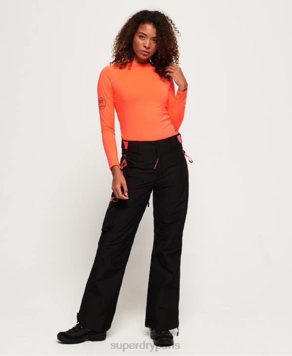 Superdry femmes pantalon de neige D64Z2610 vêtements noir
