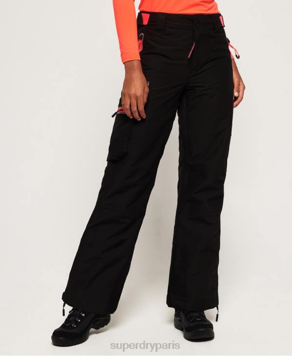 Superdry femmes pantalon de neige D64Z2610 vêtements noir