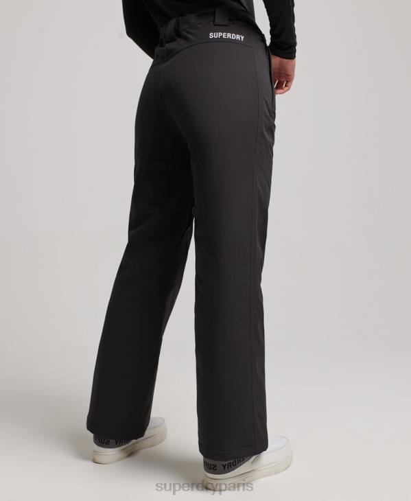 Superdry femmes pantalon de neige de base D64Z2591 vêtements noir