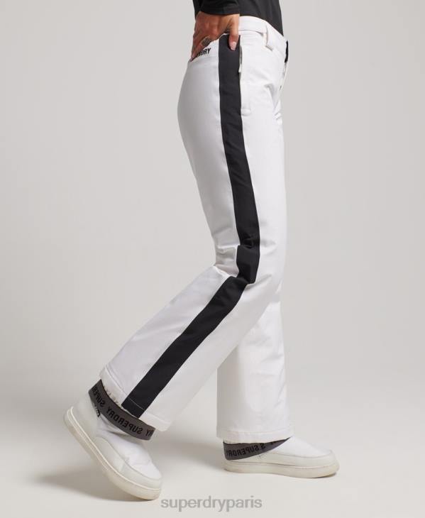 Superdry femmes pantalon de neige de base D64Z2592 vêtements blanc