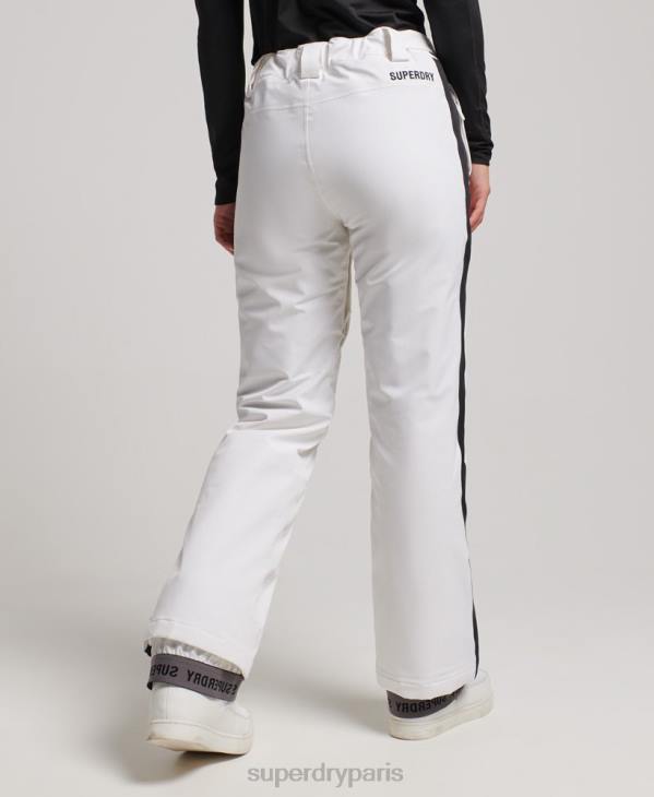 Superdry femmes pantalon de neige de base D64Z2592 vêtements blanc