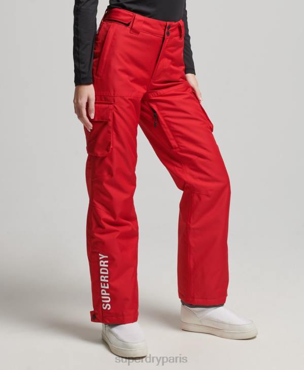 Superdry femmes pantalon de sauvetage D64Z6548 vêtements rouge