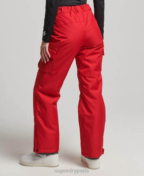 Superdry femmes pantalon de sauvetage D64Z6548 vêtements rouge