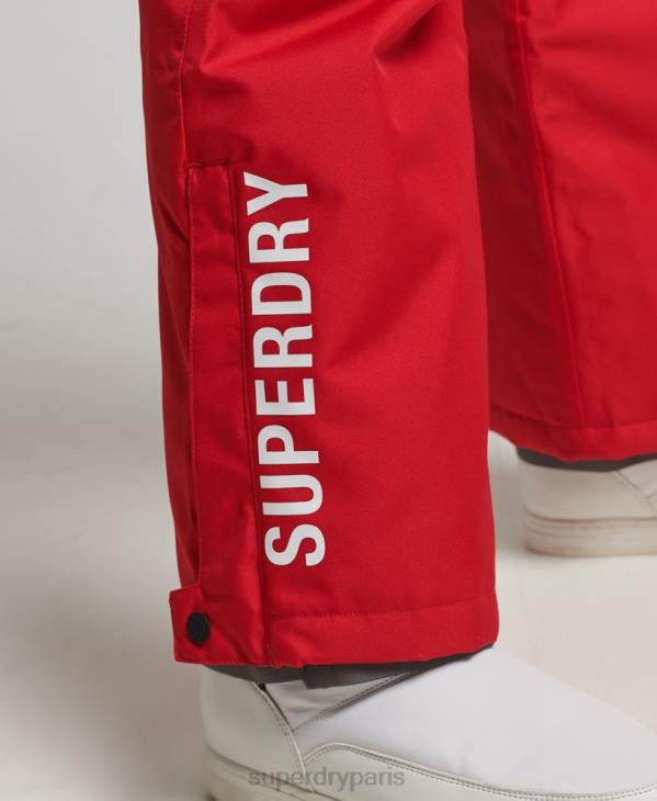 Superdry femmes pantalon de sauvetage D64Z6548 vêtements rouge