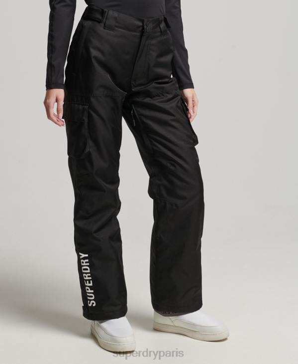 Superdry femmes pantalon de sauvetage D64Z6550 vêtements noir