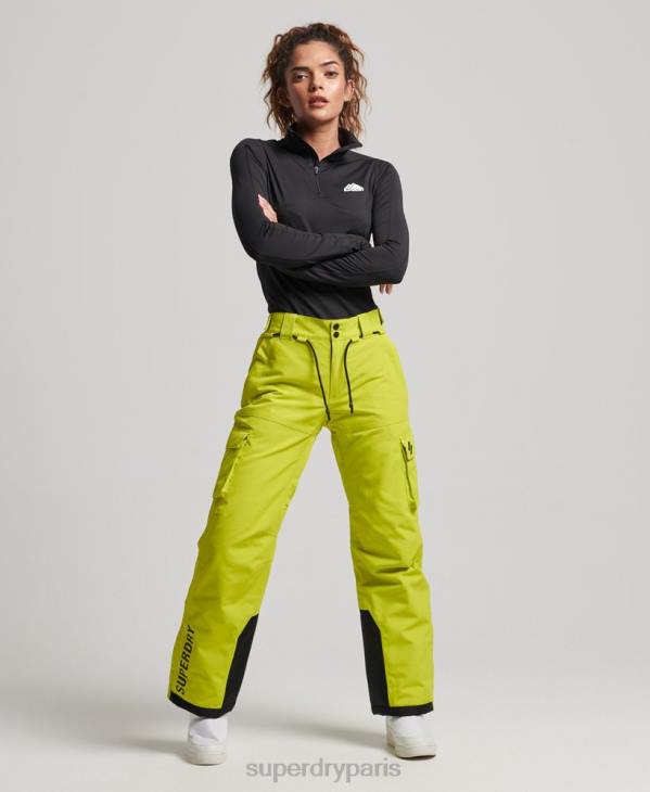 Superdry femmes pantalon de sauvetage ultime D64Z2595 vêtements jaune