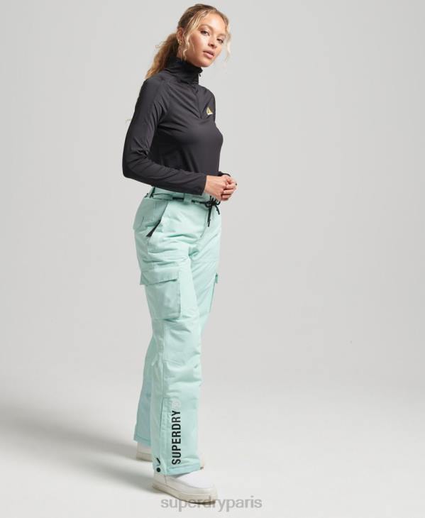 Superdry femmes pantalon de sauvetage ultime D64Z6596 vêtements bleu clair