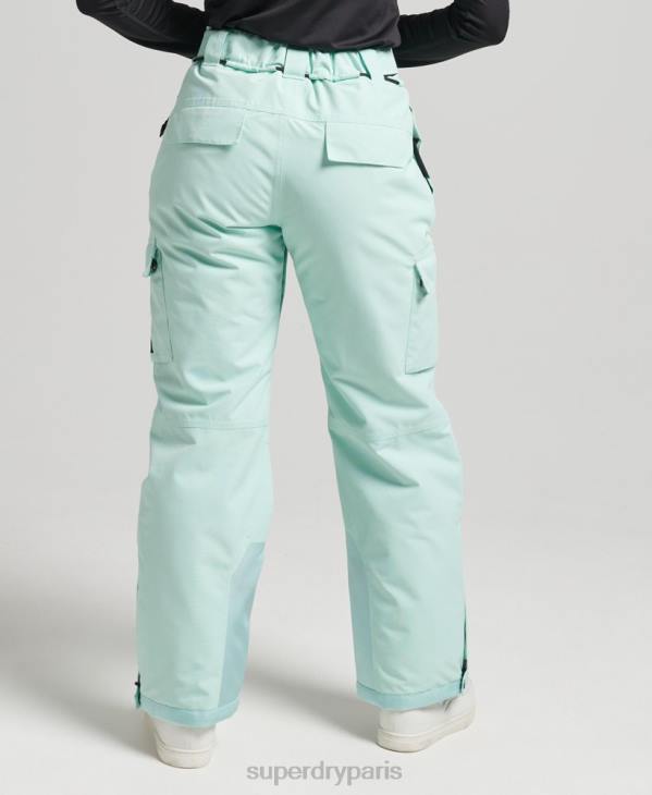 Superdry femmes pantalon de sauvetage ultime D64Z6596 vêtements bleu clair