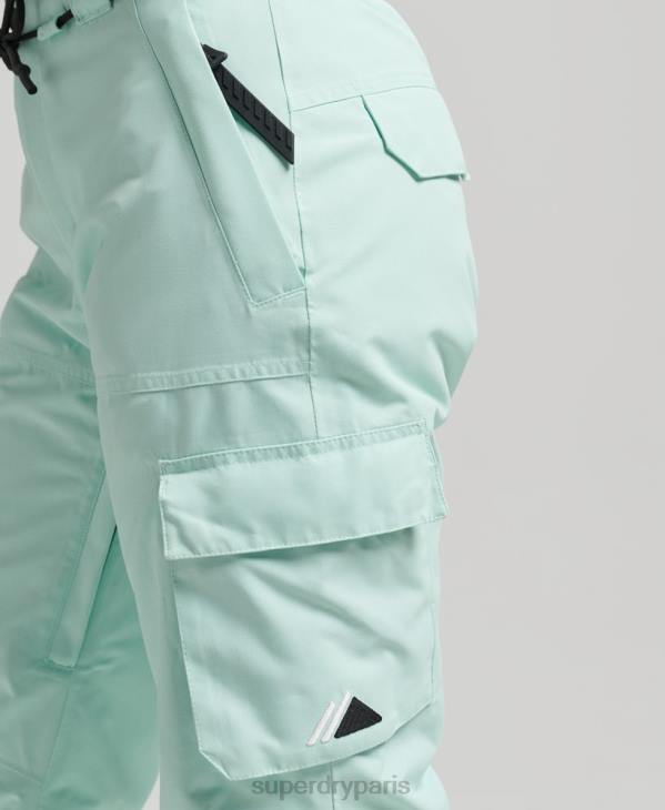 Superdry femmes pantalon de sauvetage ultime D64Z6596 vêtements bleu clair