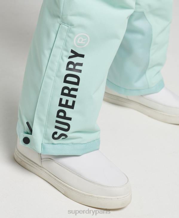 Superdry femmes pantalon de sauvetage ultime D64Z6596 vêtements bleu clair