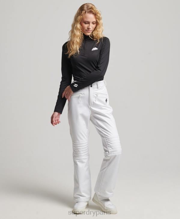 Superdry femmes pantalon slim de ski softshell D64Z2593 vêtements blanc