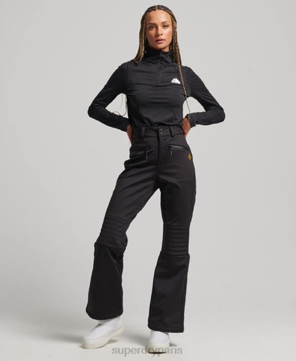 Superdry femmes pantalon slim de ski softshell D64Z2601 vêtements noir