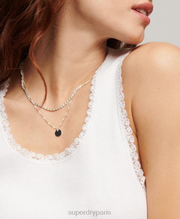 Superdry femmes débardeur bordé de dentelle D64Z1972 vêtements blanc